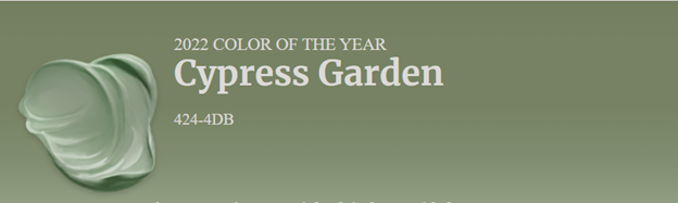A cypress garden color