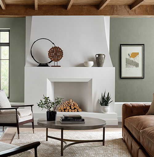 Sherwin-Williams Color of the Year 2022
Hearth room in Evergreen Fog