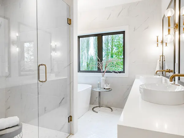 Elegant bathroom remodel in Overland Park