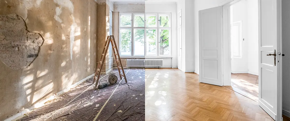 How old is your house vs a new house with wood floors