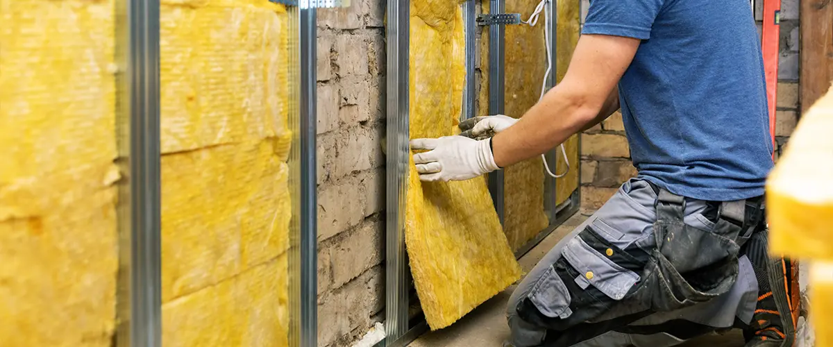 Insulating a basement wall