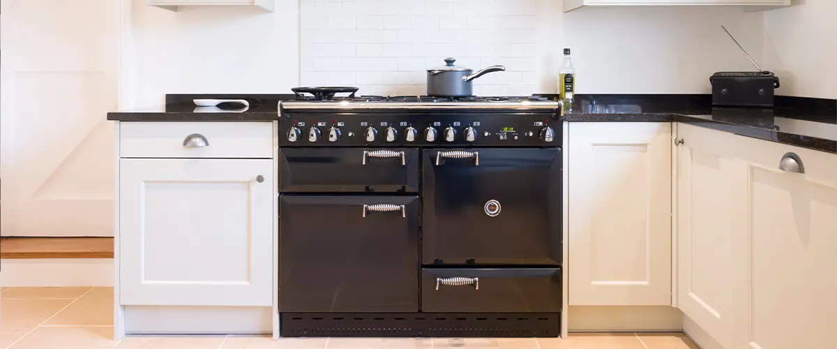 Black kitchen appliance